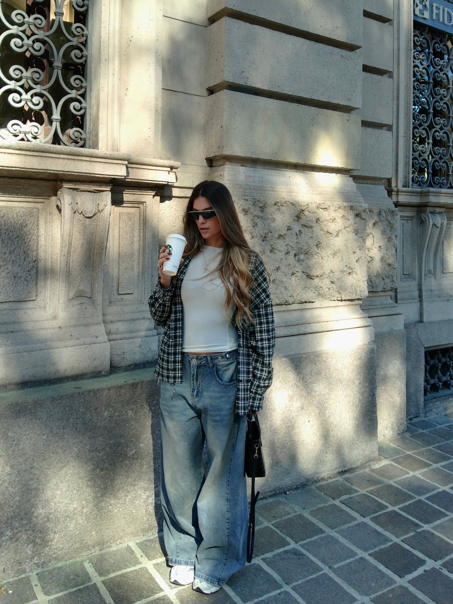 Camicia Over - Black/White