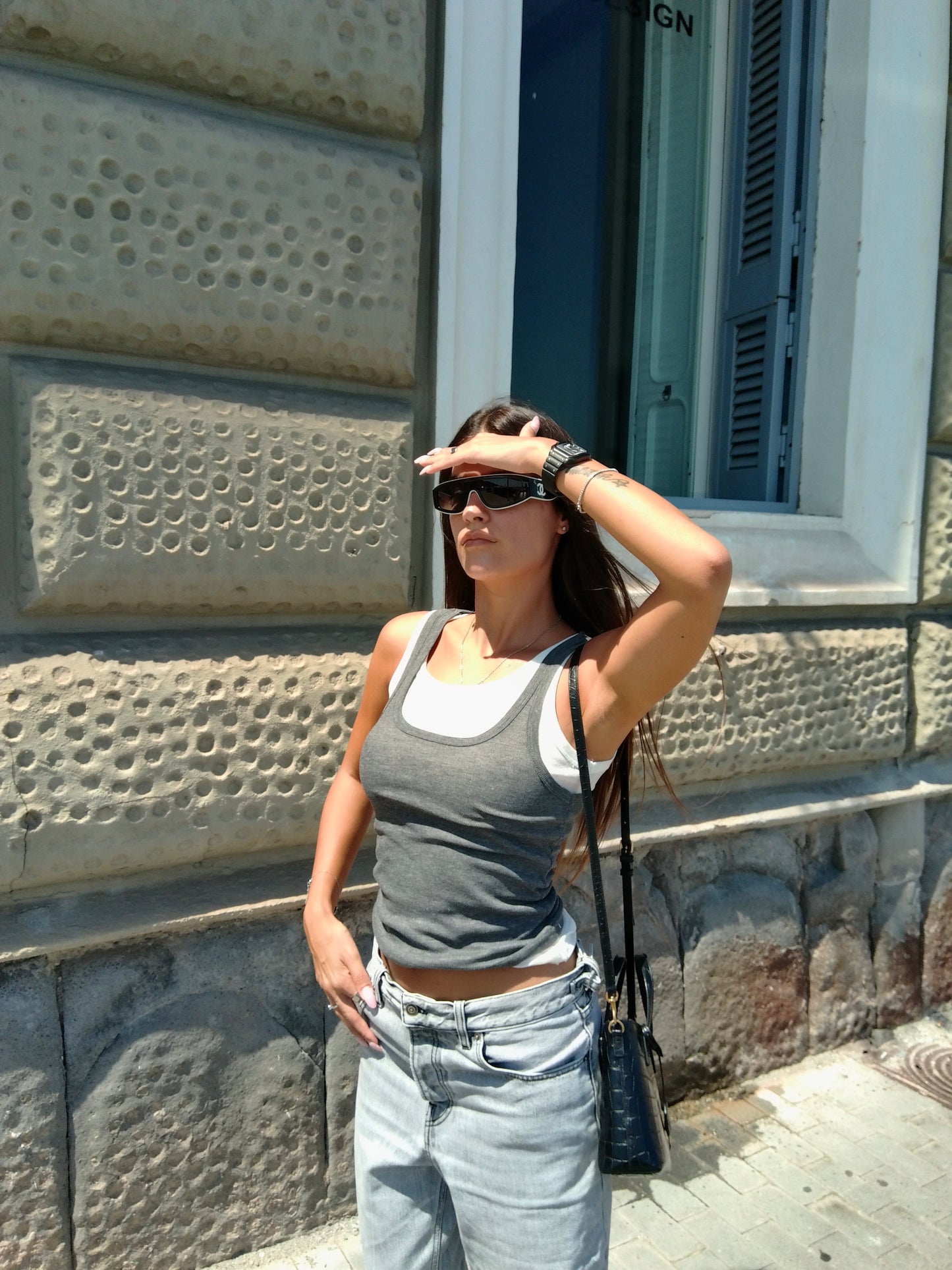 Canotta doppio strato - Grey