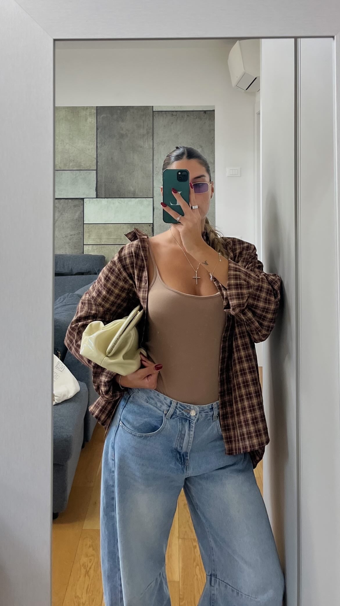 Camicia a Quadri - Marrone