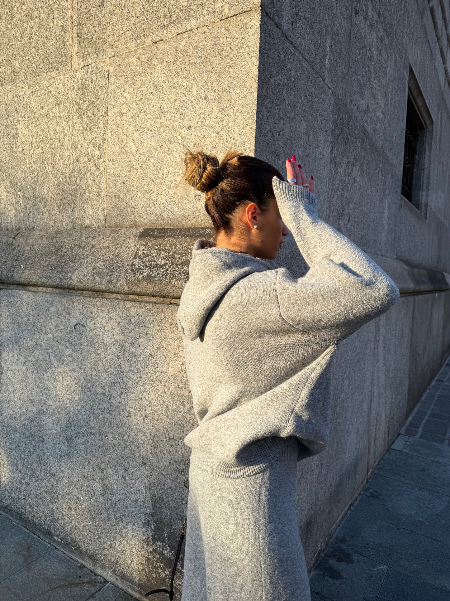 Coordinato in maglia - Grey