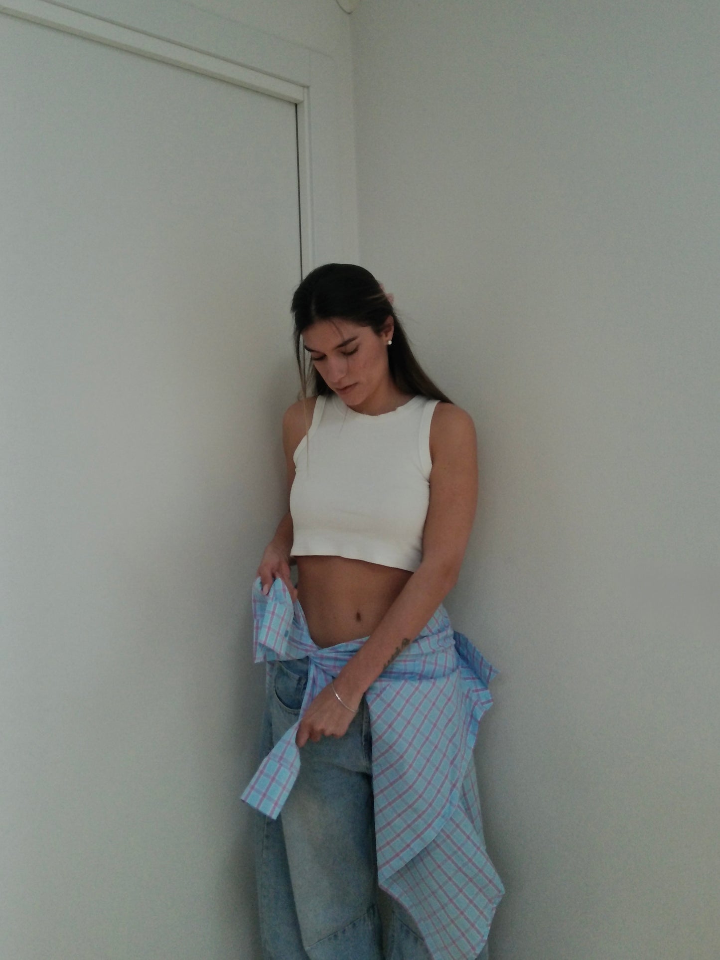 Camicia Quadri - Sky Blue