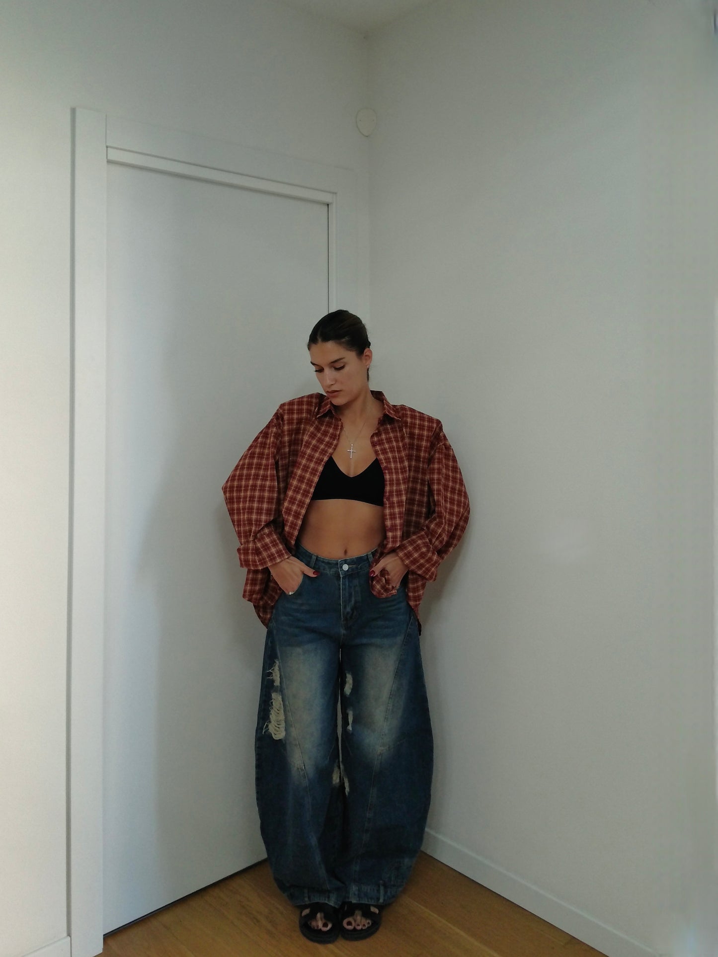 Camicia a Quadri - Bordeaux