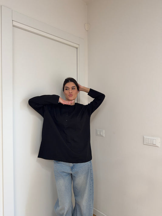 Maglia Bottoncini - Black