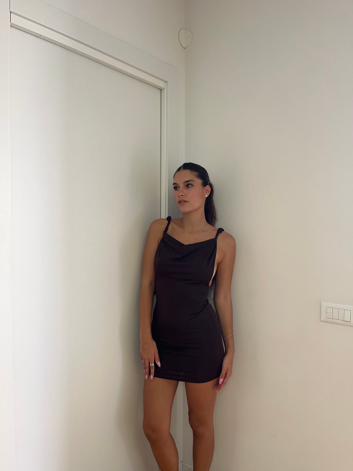 Mini Dress - Brown