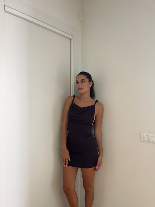 Mini Dress - Brown