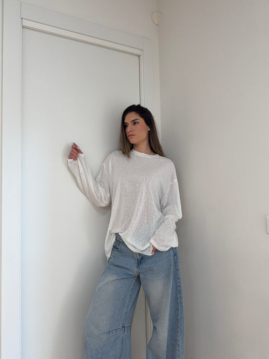 Maglia Semi Velata - White