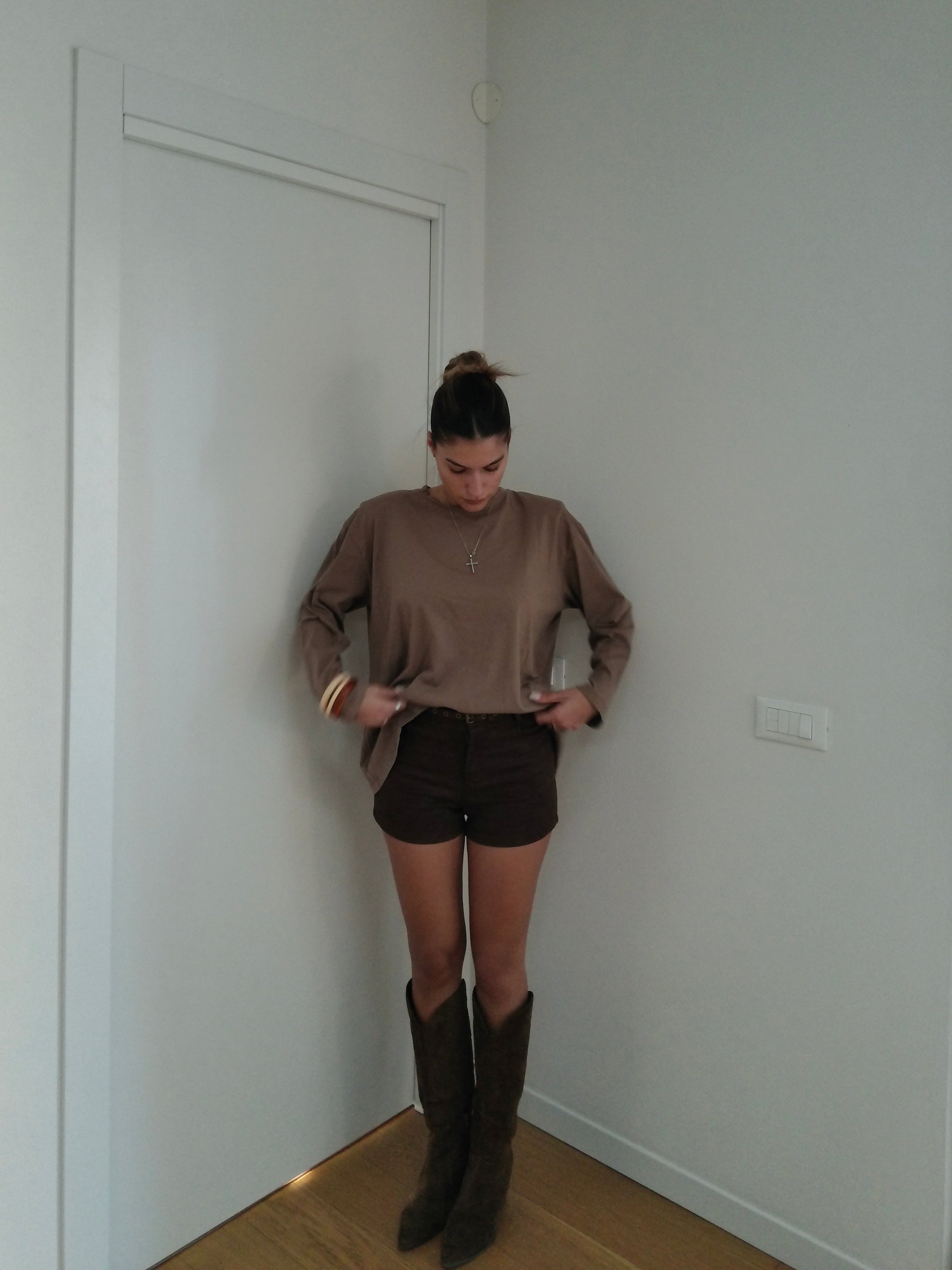 Shorts Simil Camoscio