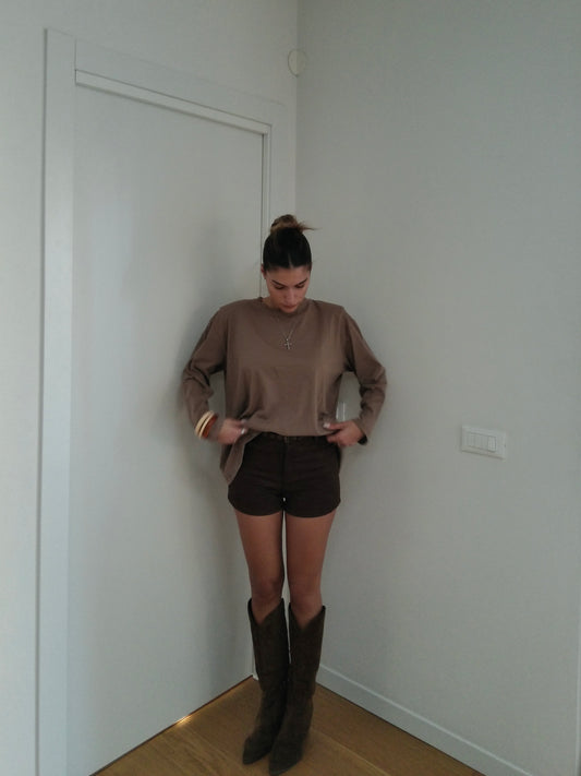 Shorts Simil Camoscio