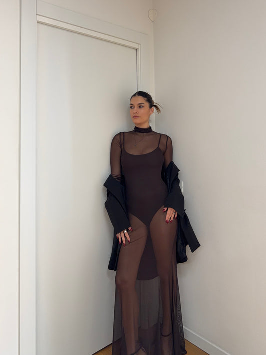 Abito Lungo Lumina - Dark Brown