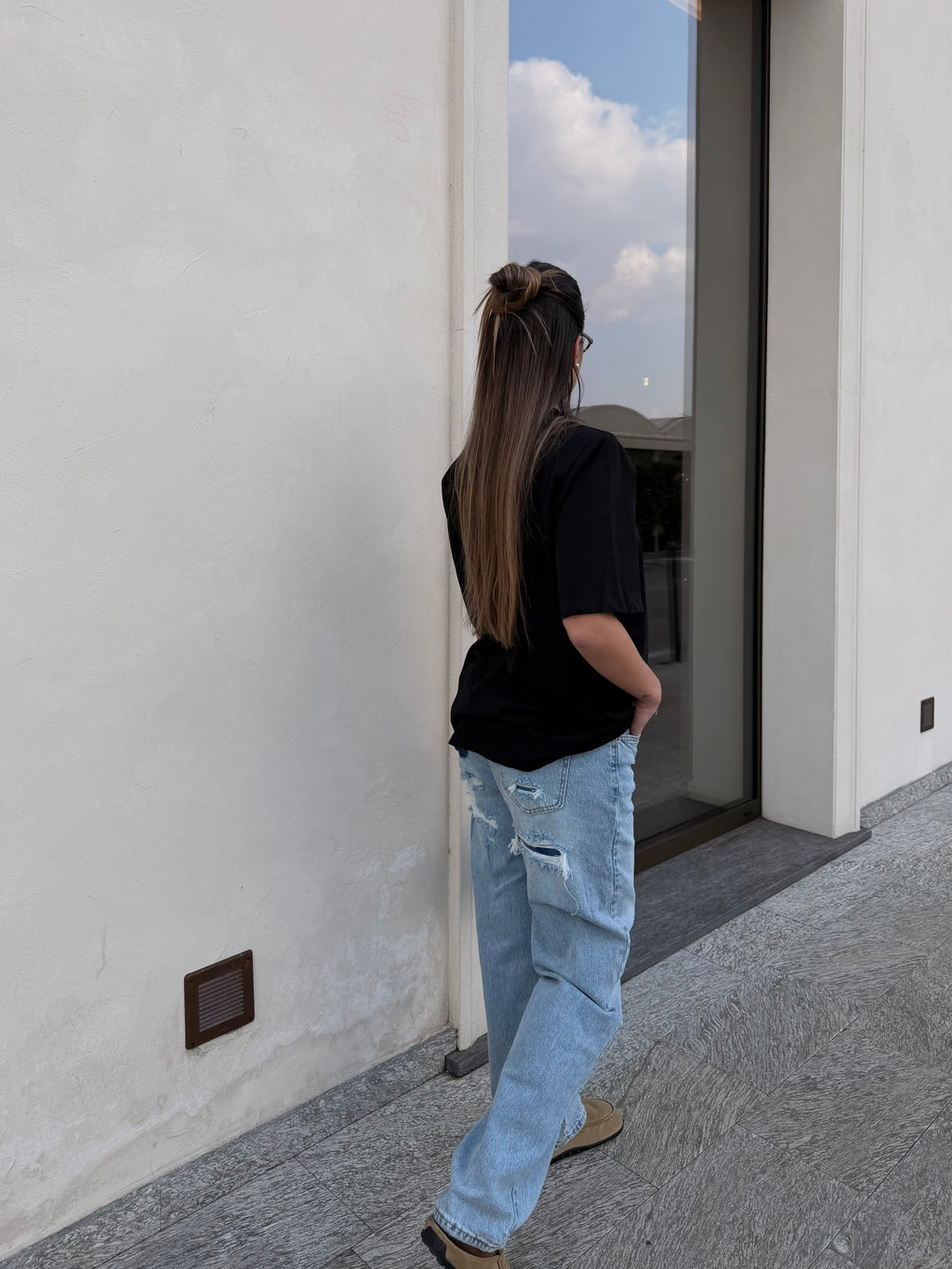 Jeans Strappo - Lavaggio Chiaro