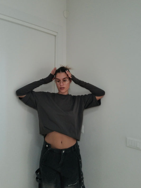 T-Shirt Manicotti - Dark Grey