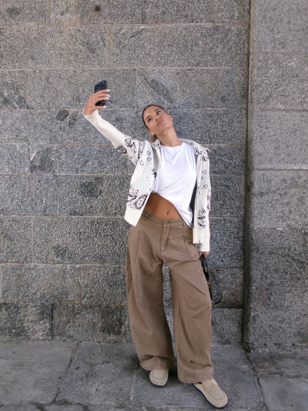 Cardigan Bandana - White