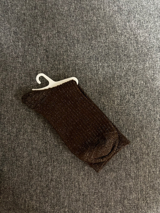 Calzino Glitter - Brown
