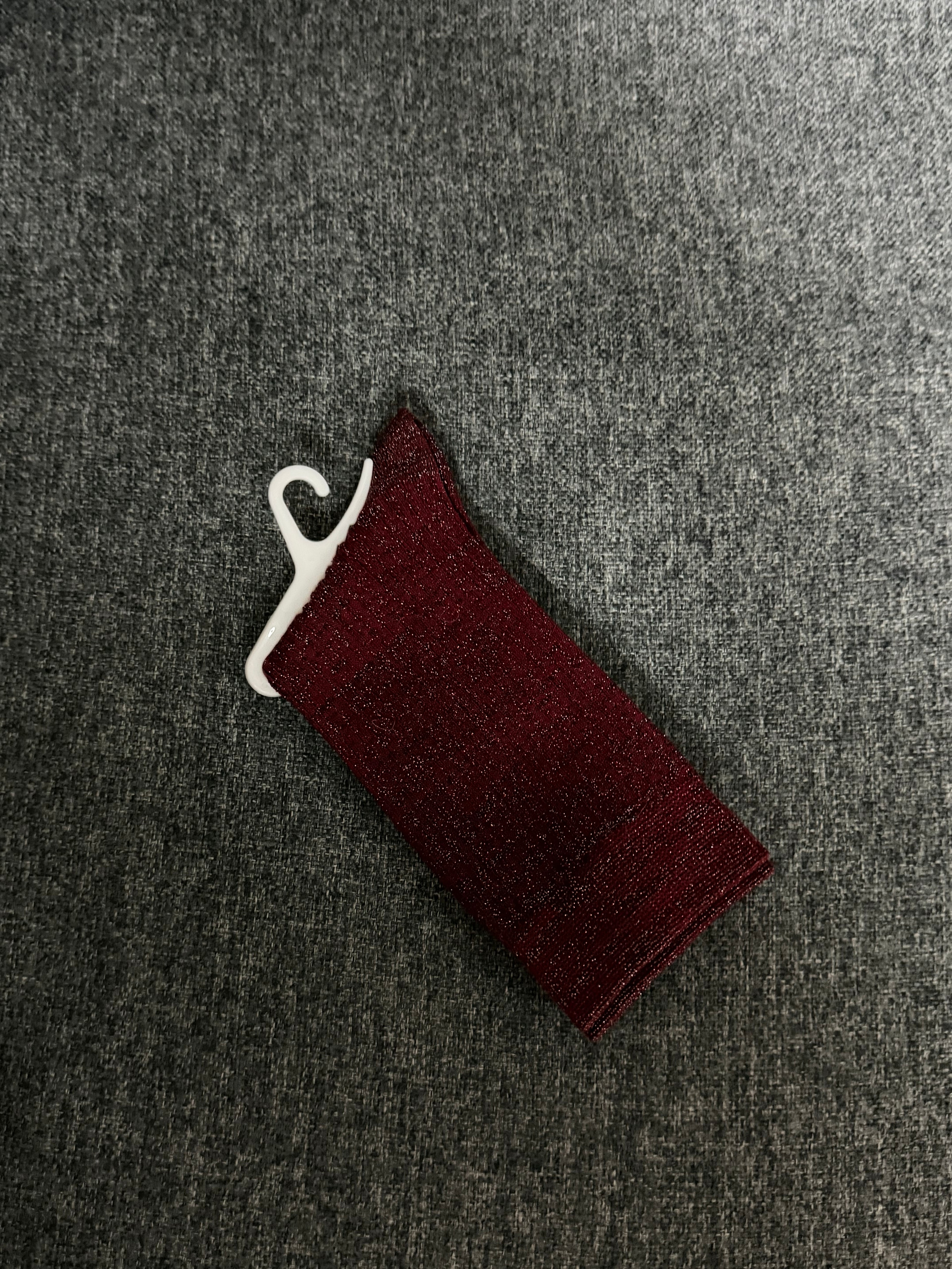 Calzino Glitter - Bordeaux