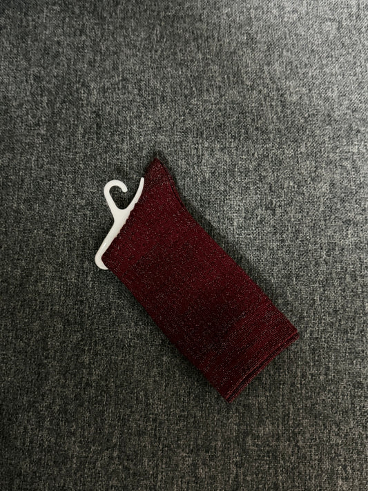 Calzino Glitter - Bordeaux