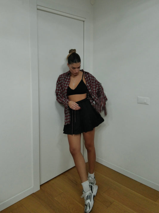 College Skirt - Black