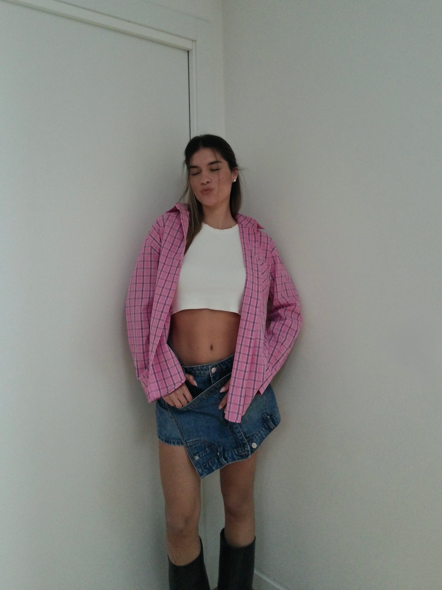 Camicia Quadri - Pink