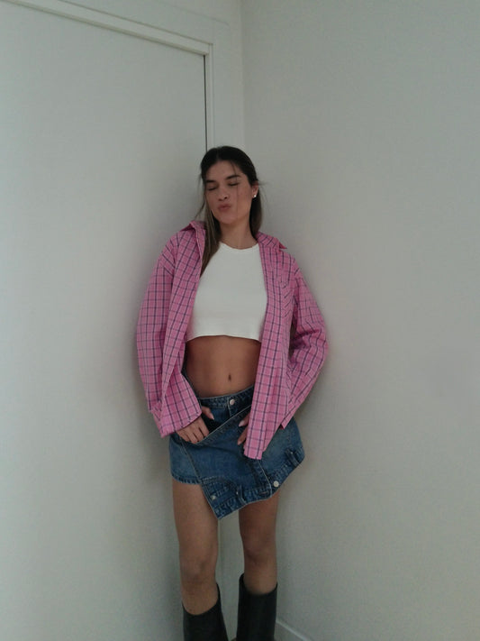 Camicia Quadri - Pink