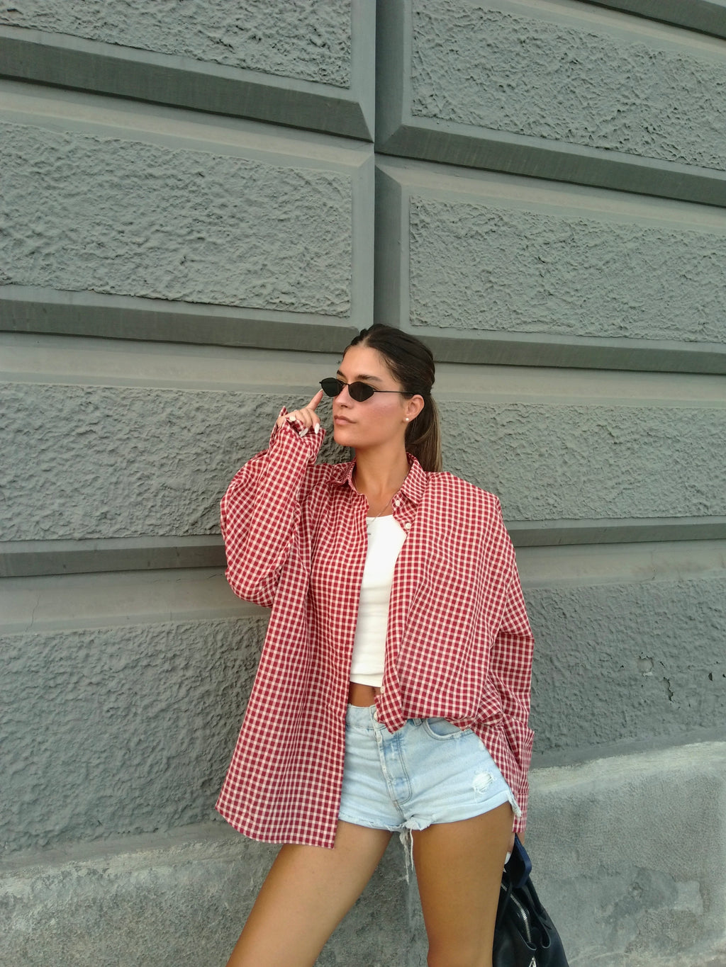 Camicia Spallina - Red/White