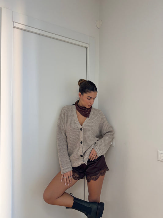 Cardigan Lumina - Light Brown