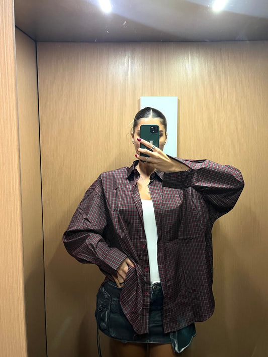 Camicia a Quadri - Bordeaux