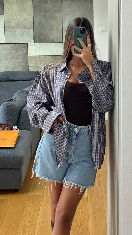 Camicia a Quadri - Blu