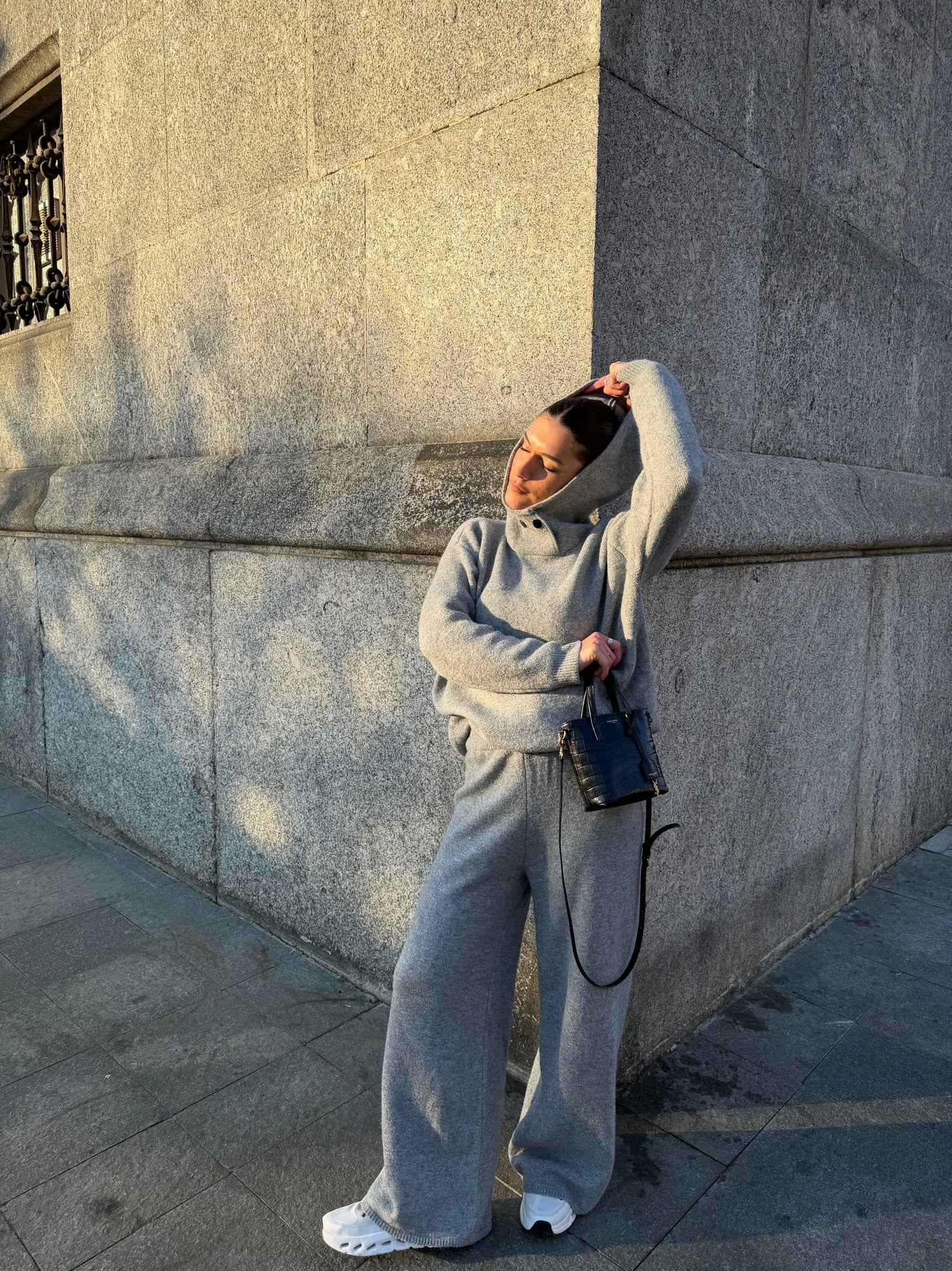 Coordinato in maglia - Grey