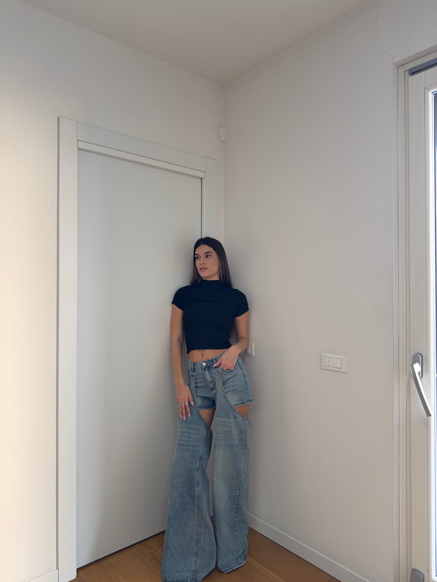 Jeans Cut-Out - Lavaggio Chiaro
