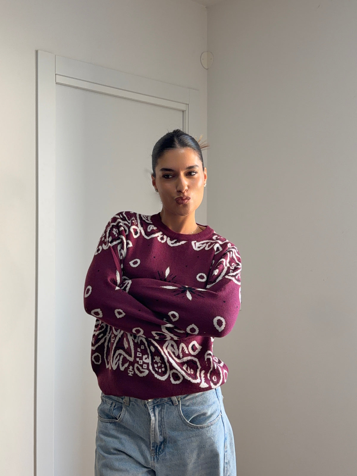 Pull Bandana - Bordeaux