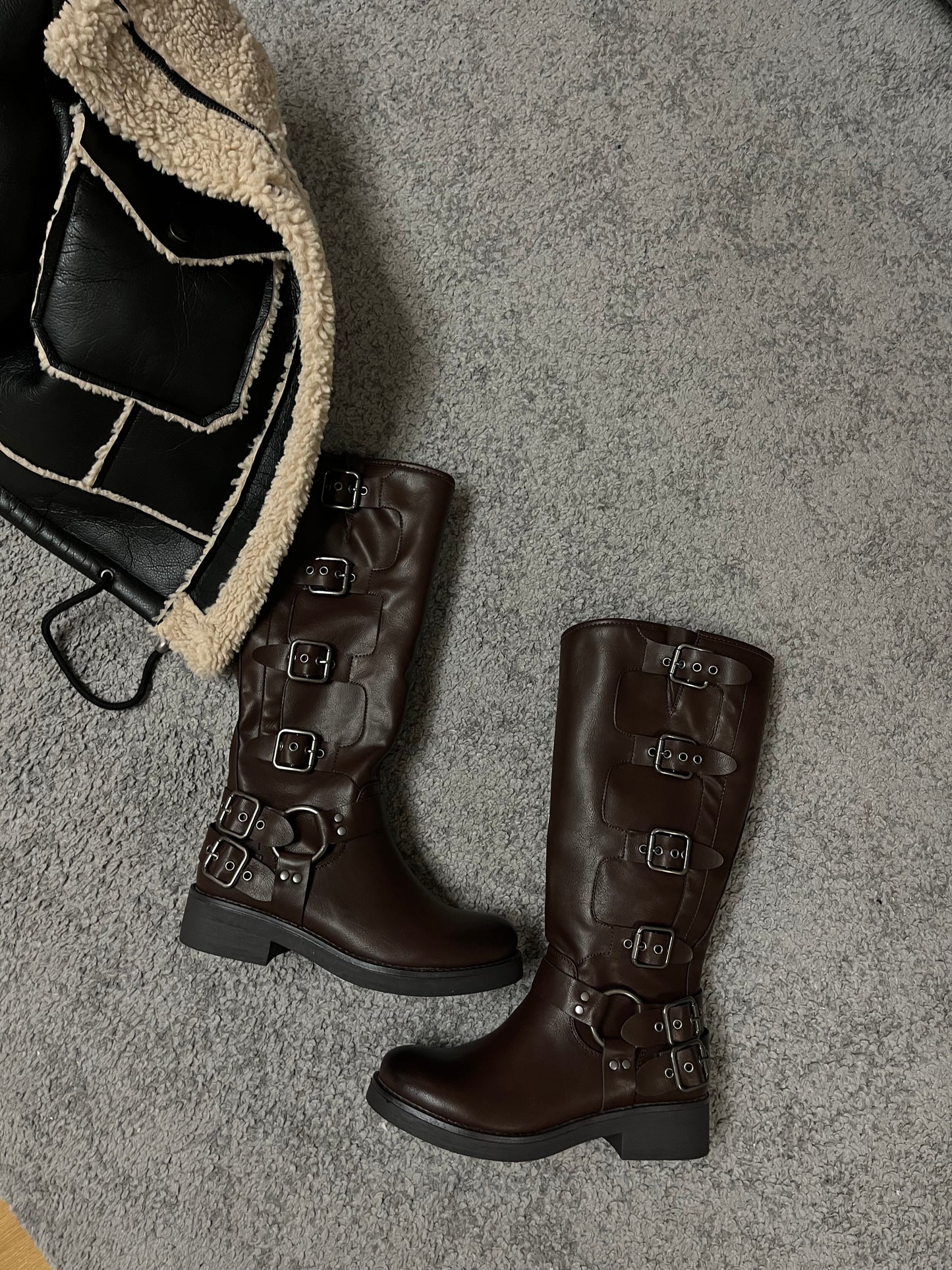 Biker Boots Brown