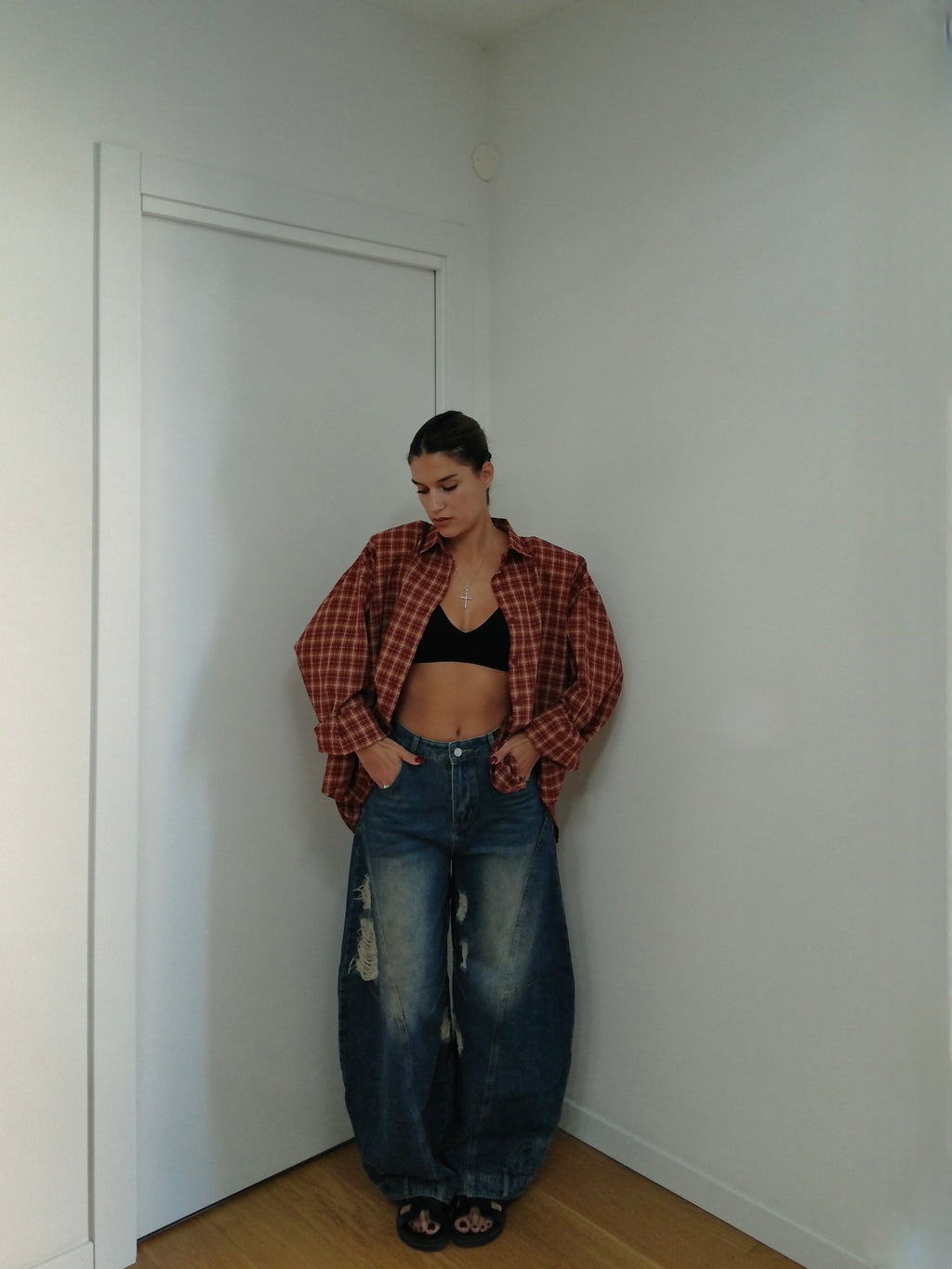 Camicia a Quadri - Bordeaux