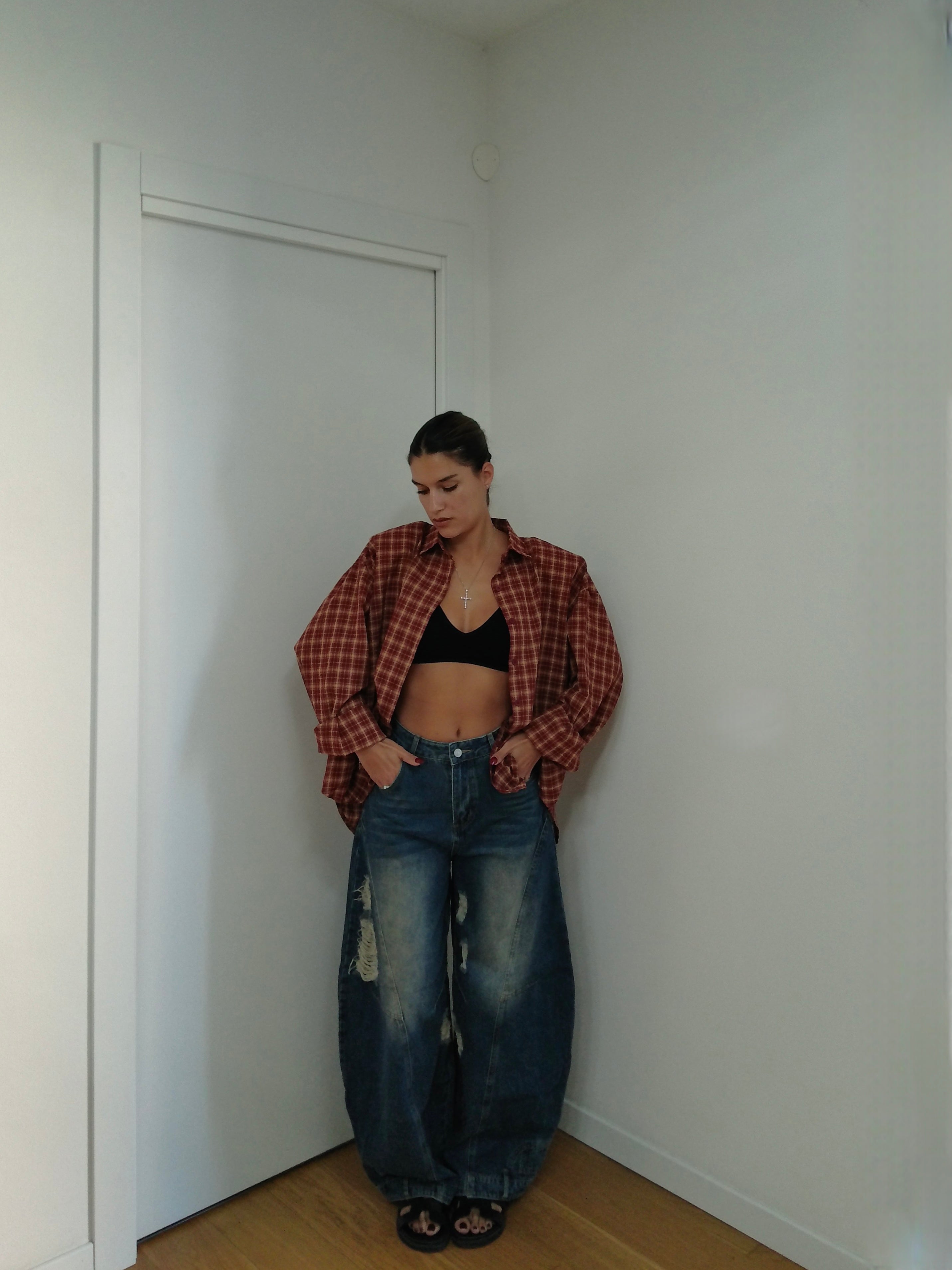 Camicia a Quadri - Bordeaux