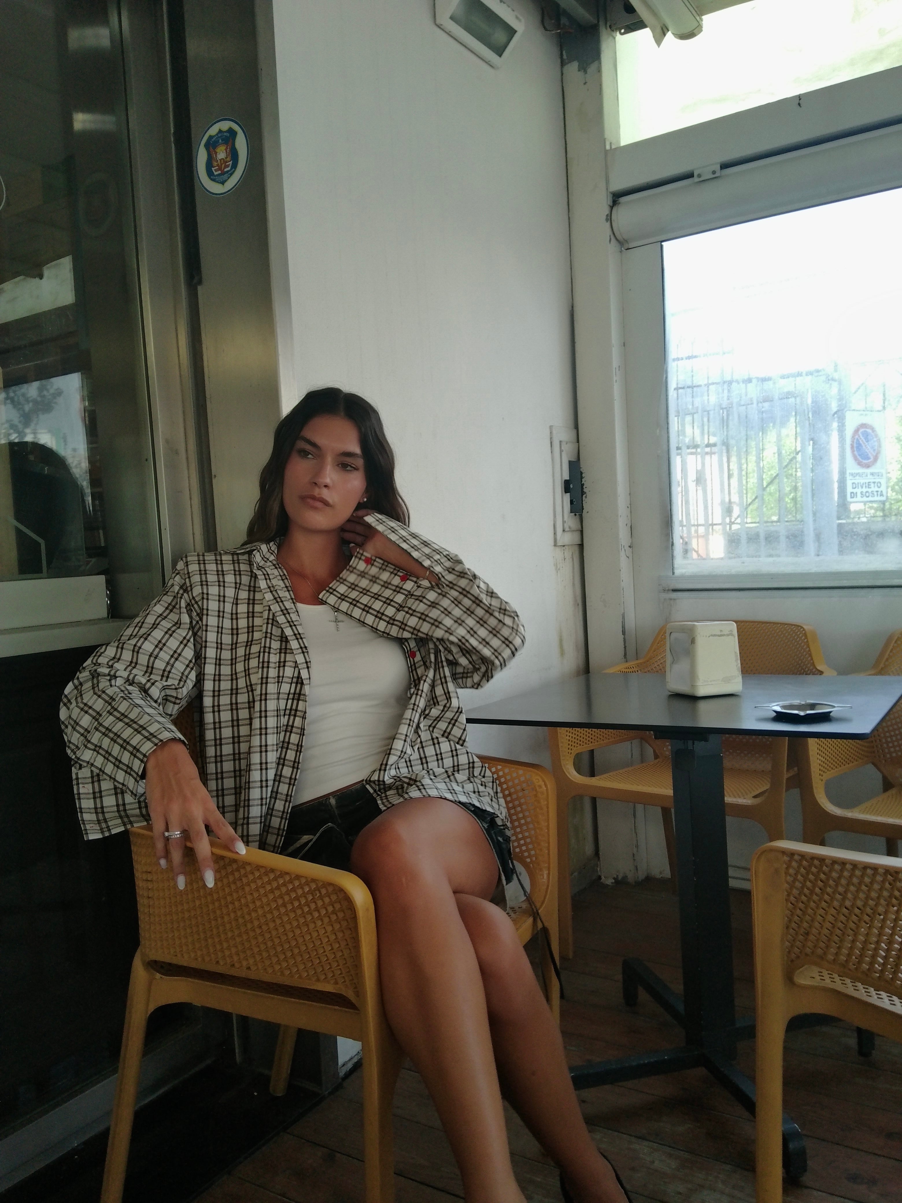 Camicia Spallina - White/Black